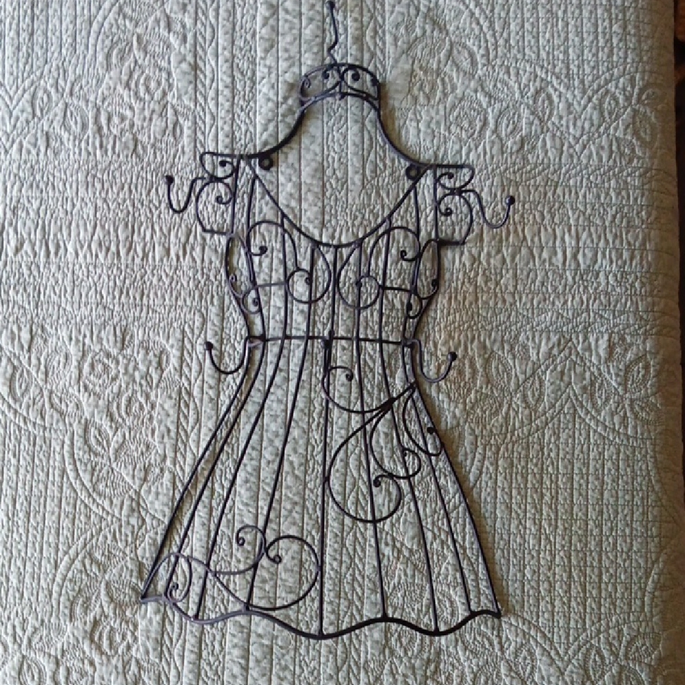 Elegant Black Dress Form Wall Hook